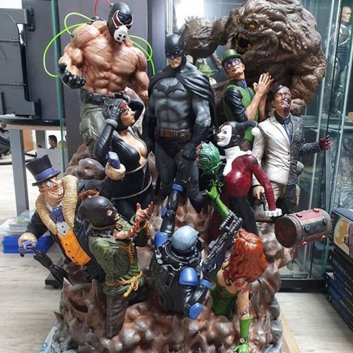 Batman vs villains Diorama 3d print stl