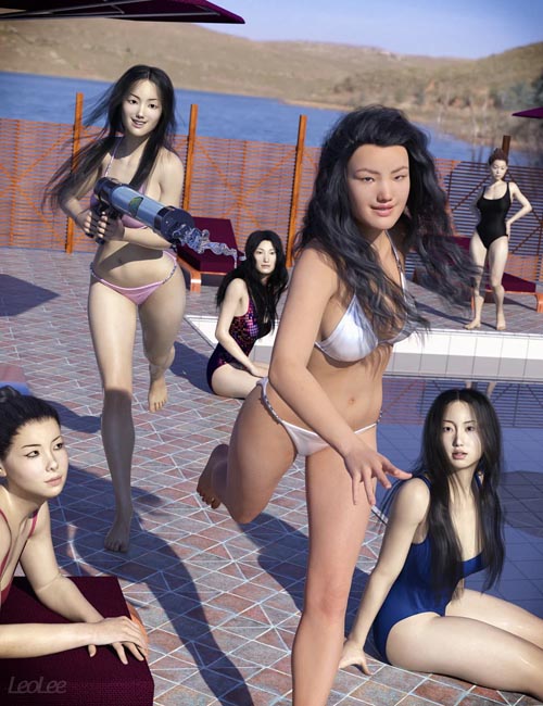 Chinese Face and Body Shapes for Genesis 3 and 8 Female