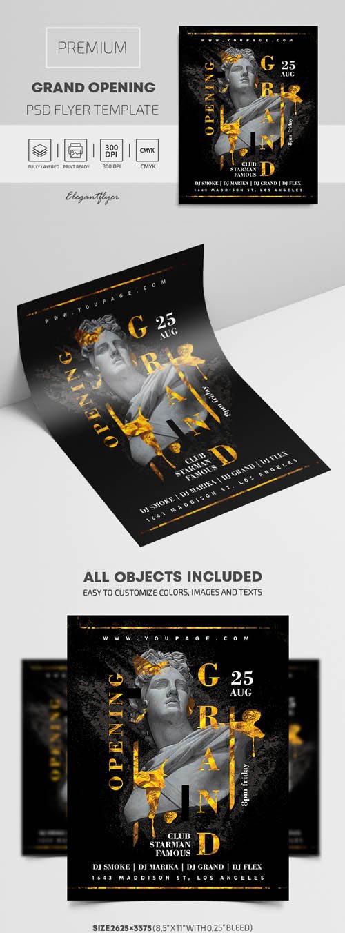 Grand Opening Premium PSD Flyer Template