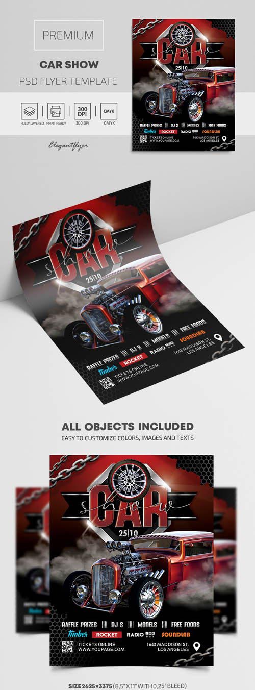 Car Show Premium PSD Flyer Template