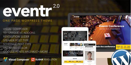 ThemeForest - Eventr v2.4 - One Page Event WordPress Theme - 12212783