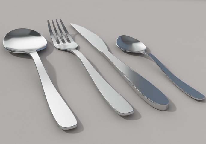 CUTLERY---Simple Spoon Fork and Knife