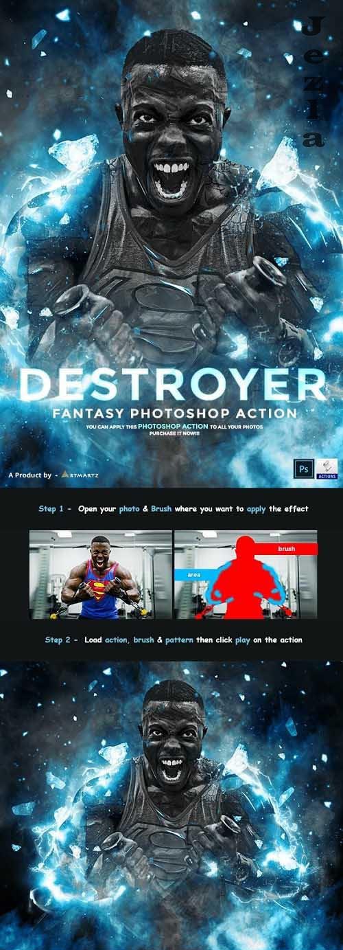 Destroyer - Fantasy Photoshop Action - 32993878