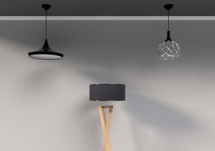 Pack of lamps for interior visualizations