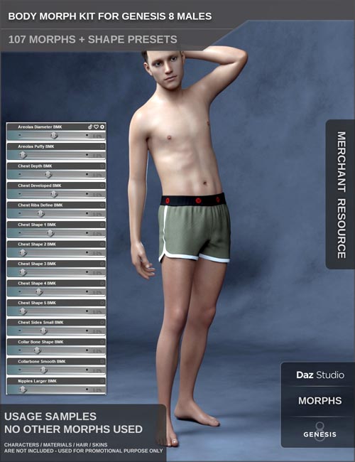 Body Morph Kit for Genesis 8 Male