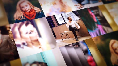 Videohive - Golden Mosaic Reveal - 31339157