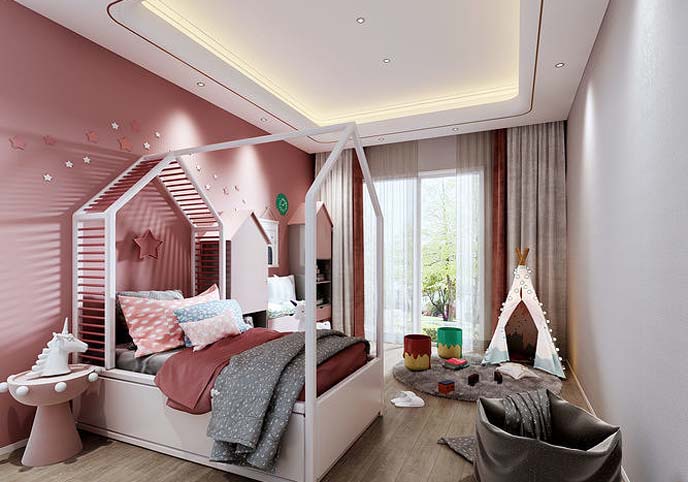 3D model of bedroom