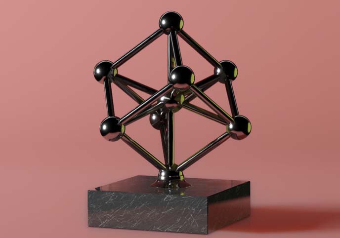 Plain Steel Atomium Decorative Replica