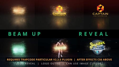 Videohive - Beam Up Particle Logo Reveal - 24493766