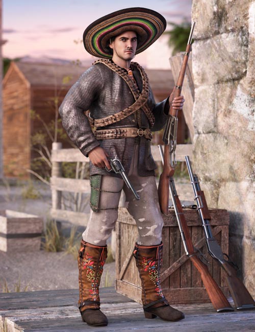 Guerrillero Outfit for Genesis 8 and 8.1 Males