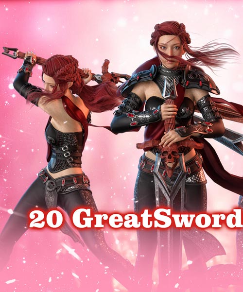 GreatSword poses for G8F