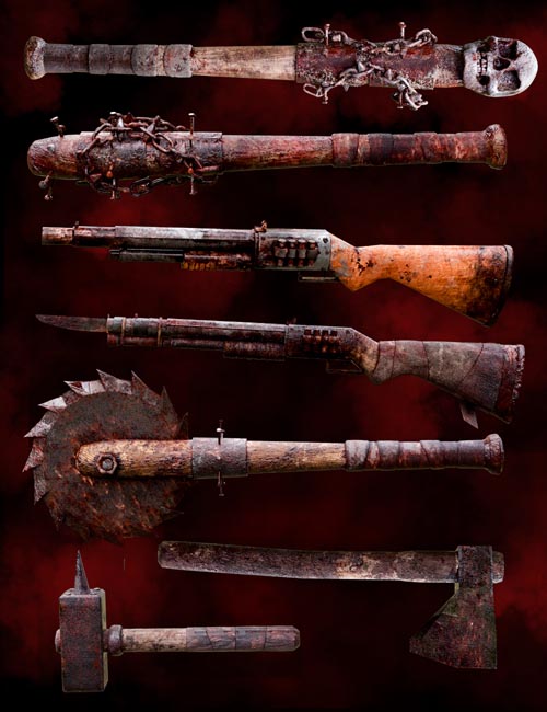 Zombie Weapons Set