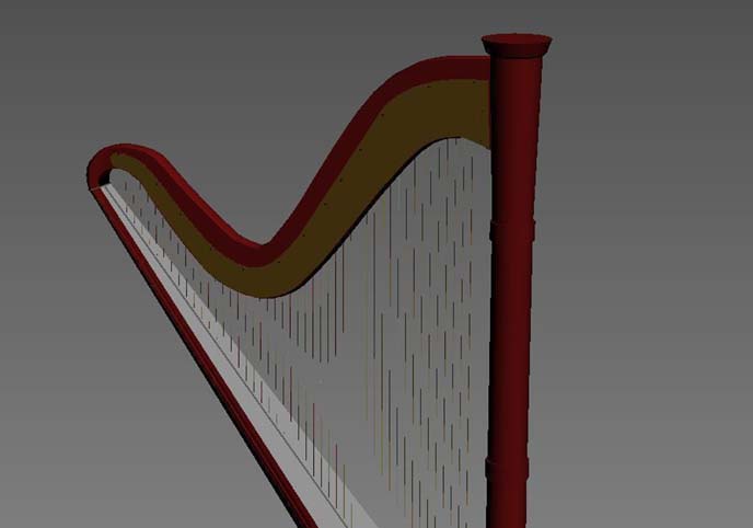 Harp musical instrument