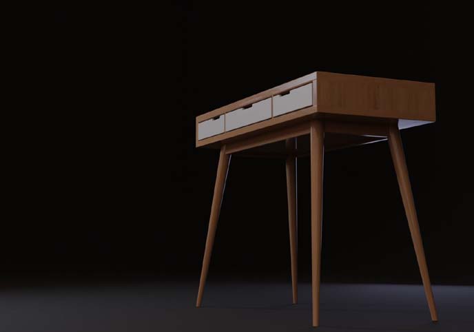 Wooden desk