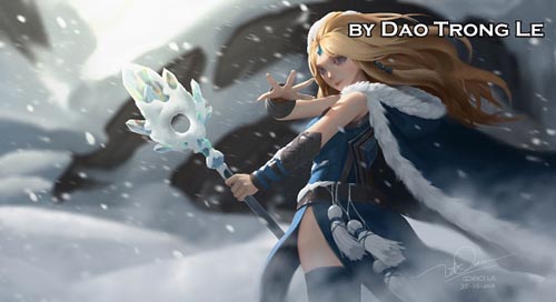 Artstation - Ice Princess Full video process + Brushes by Dao Trong Le