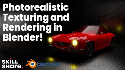 Skillshare - Blender 3D - Hyper Realistic Texturing, Lighting and Rendering a Car!