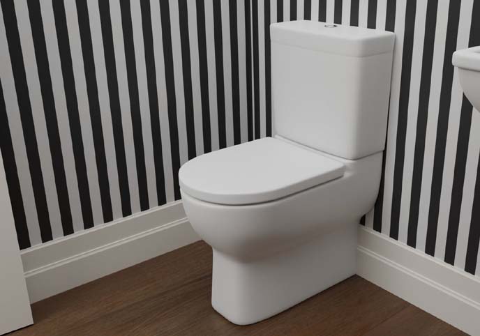 Modern Toilet Suite Reach Back To Wall 5233A-0