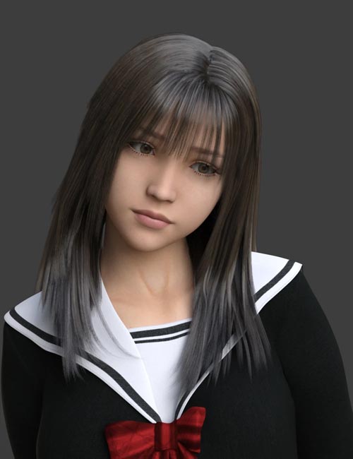 dForce Manami Hair for Genesis 8.1 Female