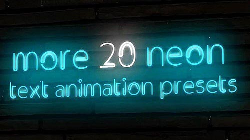 Neon Sign Creator 128171 - After Effects Presets
