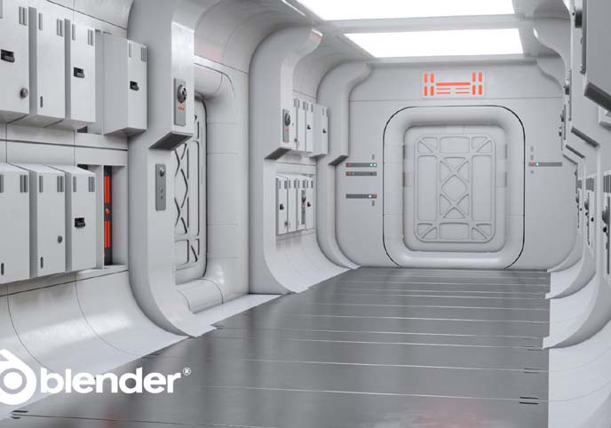 Star Wars Tantive IV interior Blender