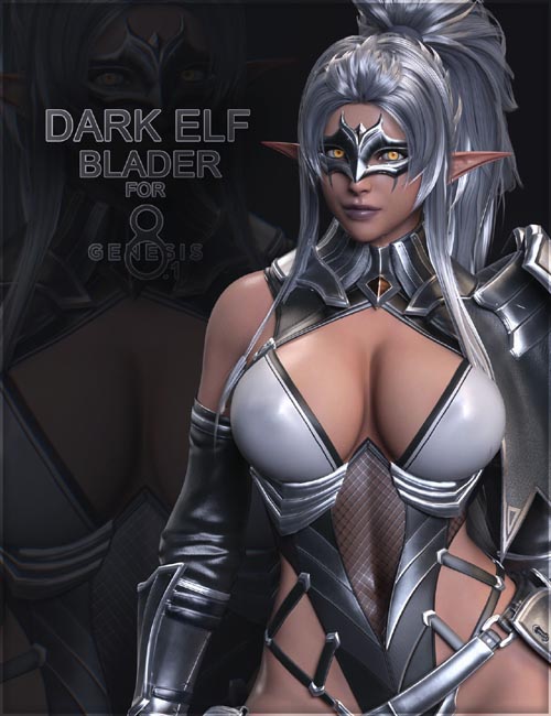 Dark Elf Blader for Genesis 8 and 8.1 Female