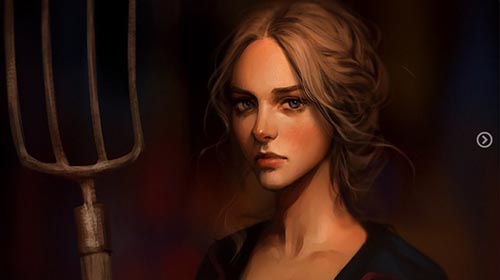 Artstation - Medieval peasant woman - time lapse video