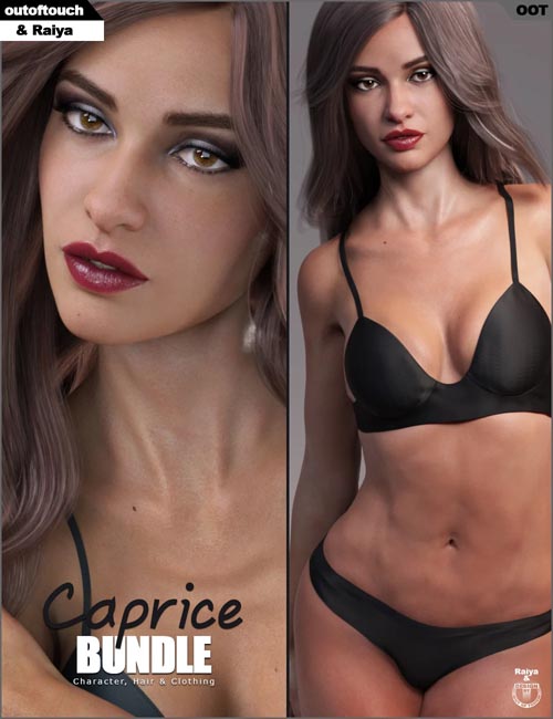 Caprice Character, Hair and Clothing Bundle