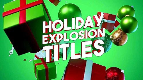 Holiday Explosion Titles 1064878 - Project for After Effects