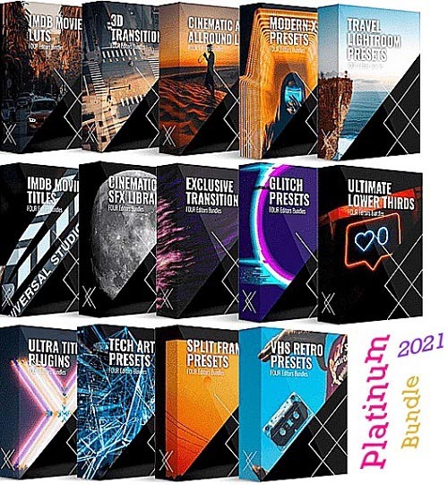 FOUR Editors Platinum Bundle: Complete All in 1 - 3000+