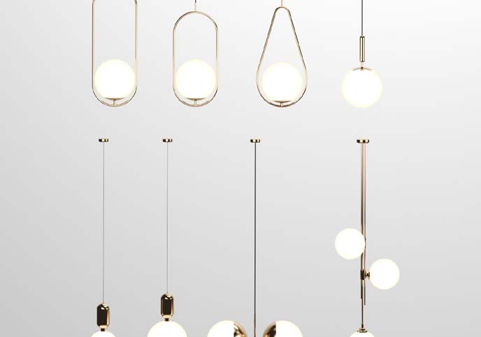 Modern round pendant lamp