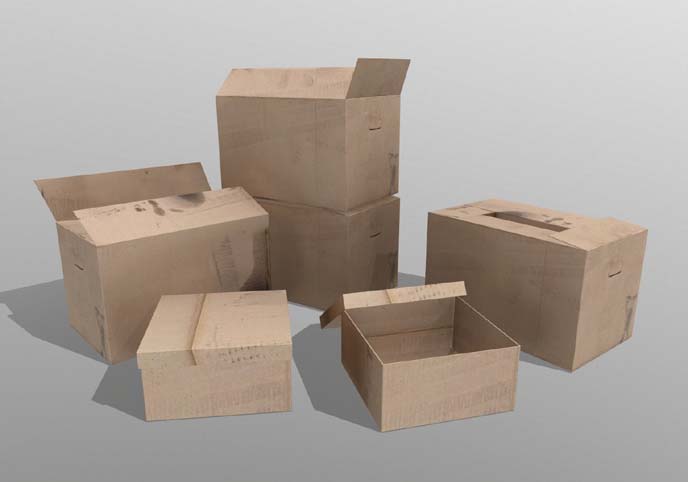 Cardboard boxes