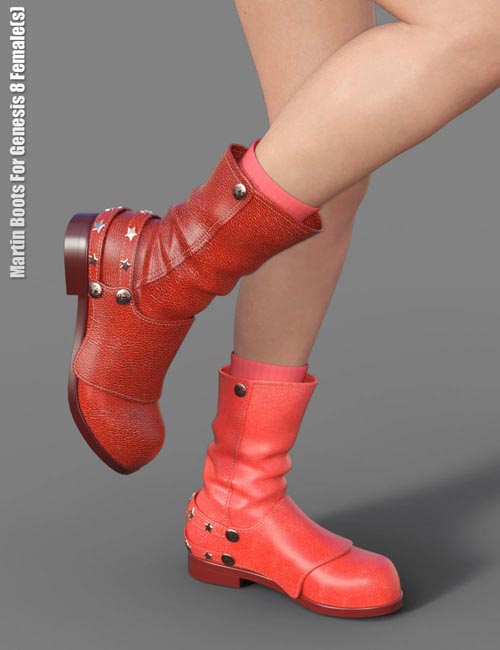 Martin Boots For Genesis 8 Female(s)