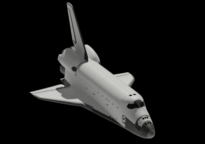 Space Shuttle medium poly FREE