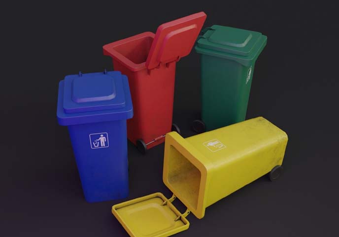 Plastic Trash Bin