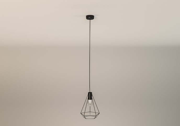 Industrial Wire Metal Ceiling Lamp