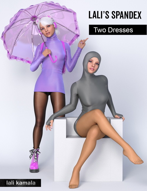 Lali's Spandex Two Dresses with dForce for Genesis 8 and 8.1 Females