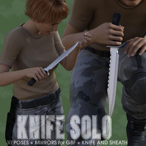 KNIFE SOLO for Genesis 8 Female