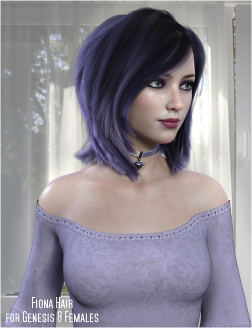 Fiona Hair for Genesis 8 Females