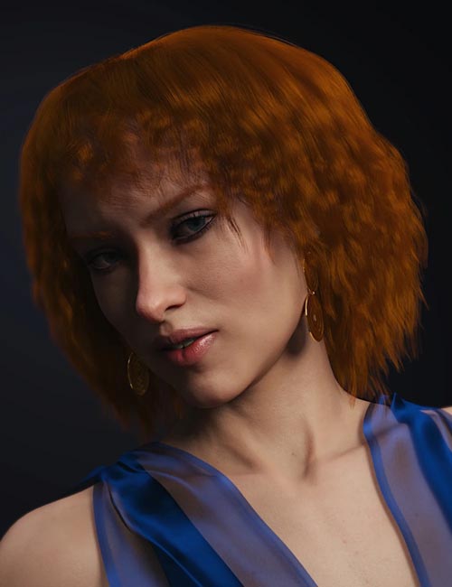 dForce Paulinha Hair for Genesis 8 Female(s)