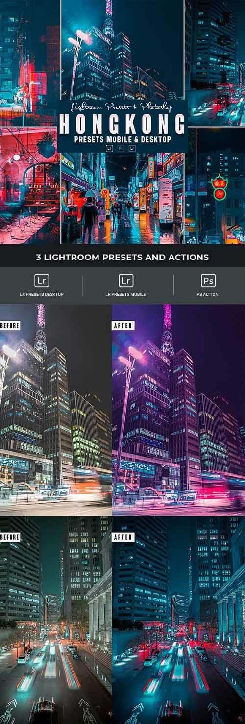 Hongkong Photoshop Action & Lightrom Presets - 35018579