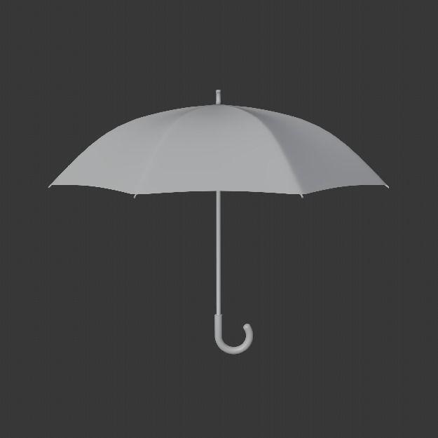Low-poly umbrella
