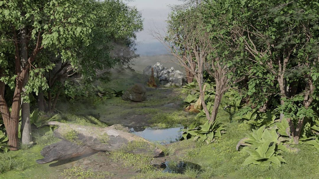 Realistic Forest Model For Blender