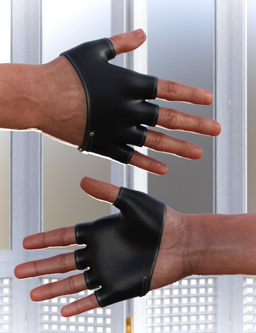 Fingerless Gloves for Genesis 8 Males