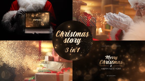Videohive - The Big Christmas Story. Christmas Logo 3 in 1 - 35042298