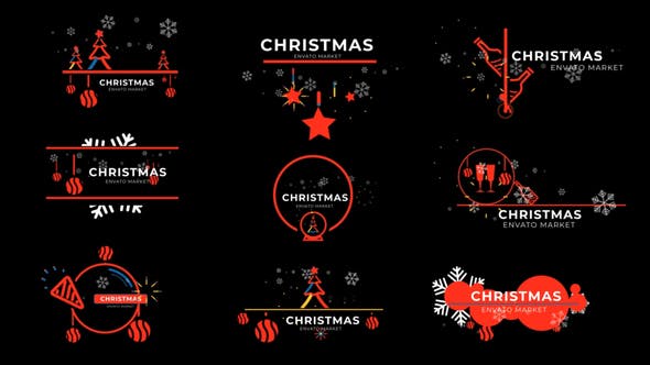 Videohive - Christmas Icon Titles 2022 - 35201933