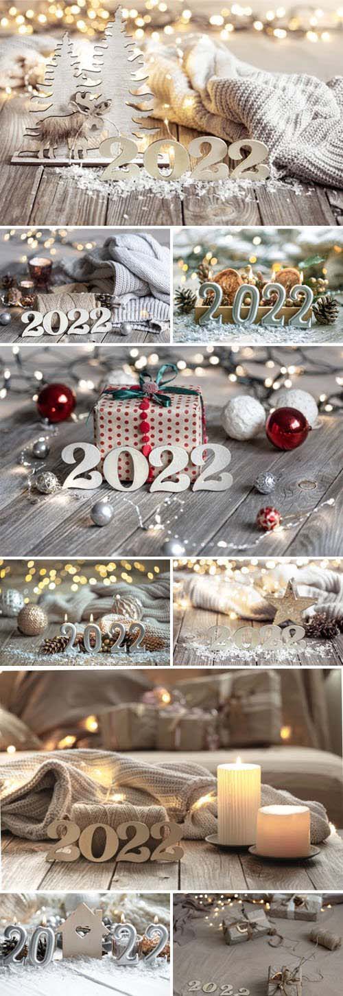 10 New Year 2022 Decorative Backgrounds