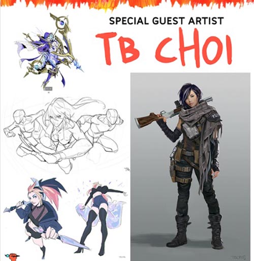 Patreon - TB Choi Drawing Characters in Perspective - Ross Draws Bootcamp