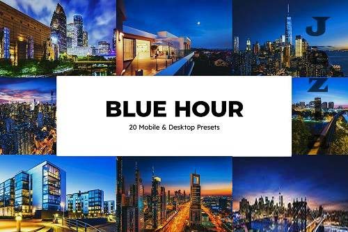 20 Blue Hour Lightroom Presets LUTs - 6683047