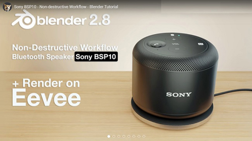 Gumroad - Sony BSP10 - Non-destructive tutorial on blender