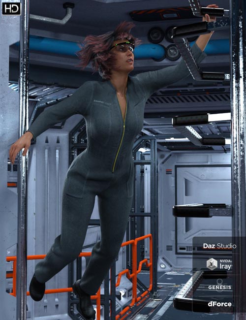 dForce Space Tech Utility Jumpsuit for Genesis 8 Female(s) » Best Daz3D ...